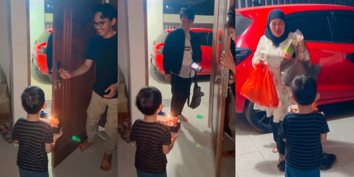 8 Photos of Noah, Lesti Kejora's Nephew, Surprising His Grandmother on Her Birthday - So Adorable!