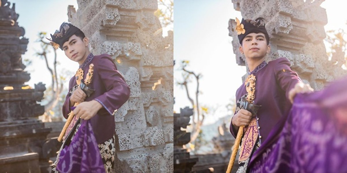 8 Potret Dimas Ahmad Wearing Balinese Traditional Clothes, His Handsomeness Becomes More Charismatic