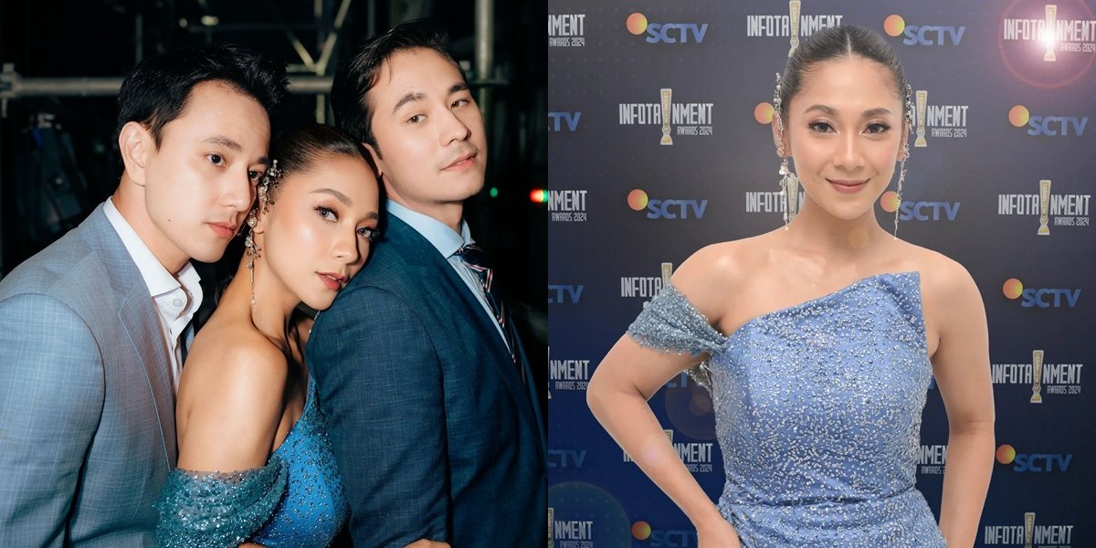 8 Photos of Dinda Kirana, Star of the Soap Opera 'LUKA CINTA' at the Infotainment Awards 2024, Looking Beautiful in a Sparkling Dress - Together with Billy Davidson and Jerome Kurnia