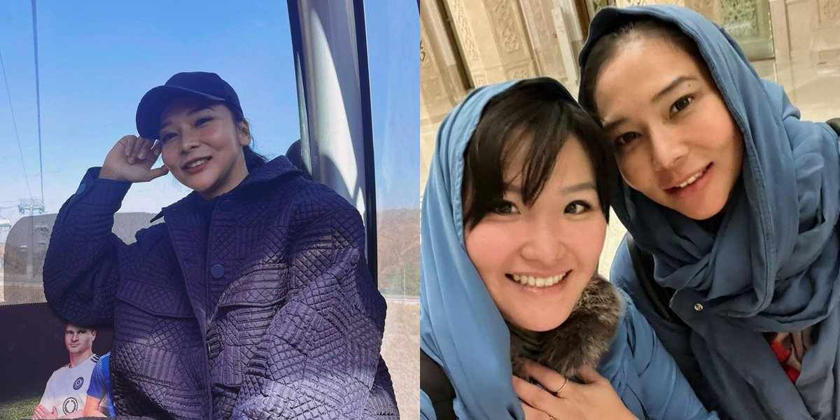 8 Portraits of Dita Anggraeni, Former Member of Maia Duo, Wearing a Hijab in Kazakhstan, Grateful to Enter the Mosque Despite Being a Christian