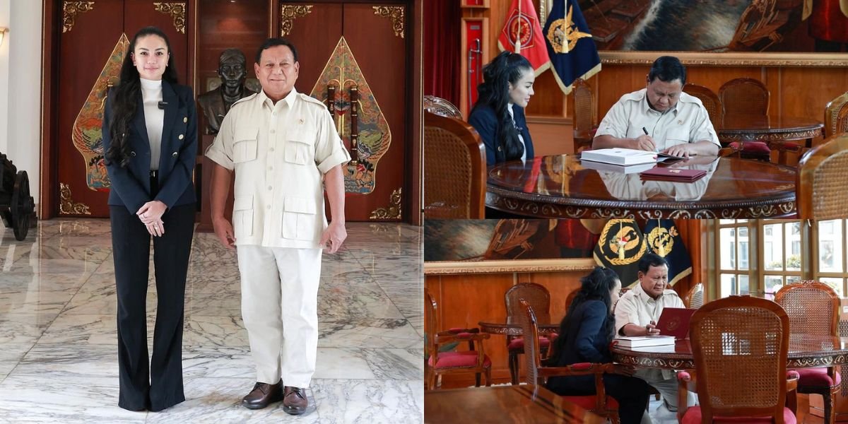 8 Elegant Portraits of Nikita Mirzani Wearing Covered Clothes When Meeting Prabowo, Having Lunch and Chatting Together Before the 2024 Election!