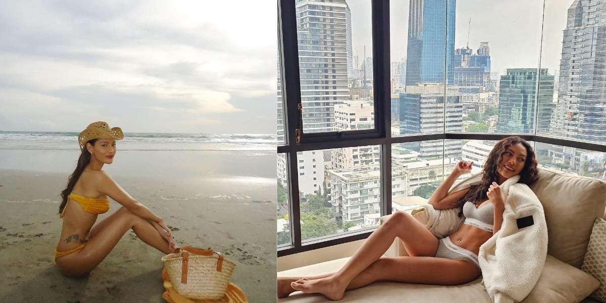 8 Potraits of Erika Carlina Looking Hot with Exotic Skin on the Beach