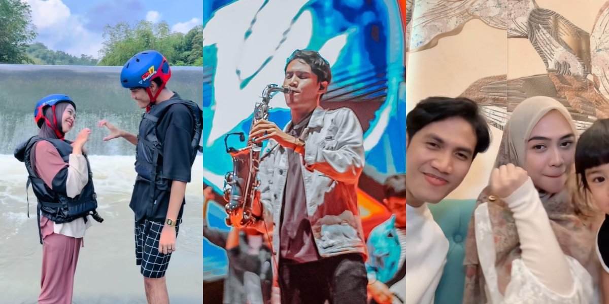 8 Photos of Evan WMD Allegedly Being Ria Ricis' Special Friend, Saxophonist in Denny Caknan's Accompanying Band