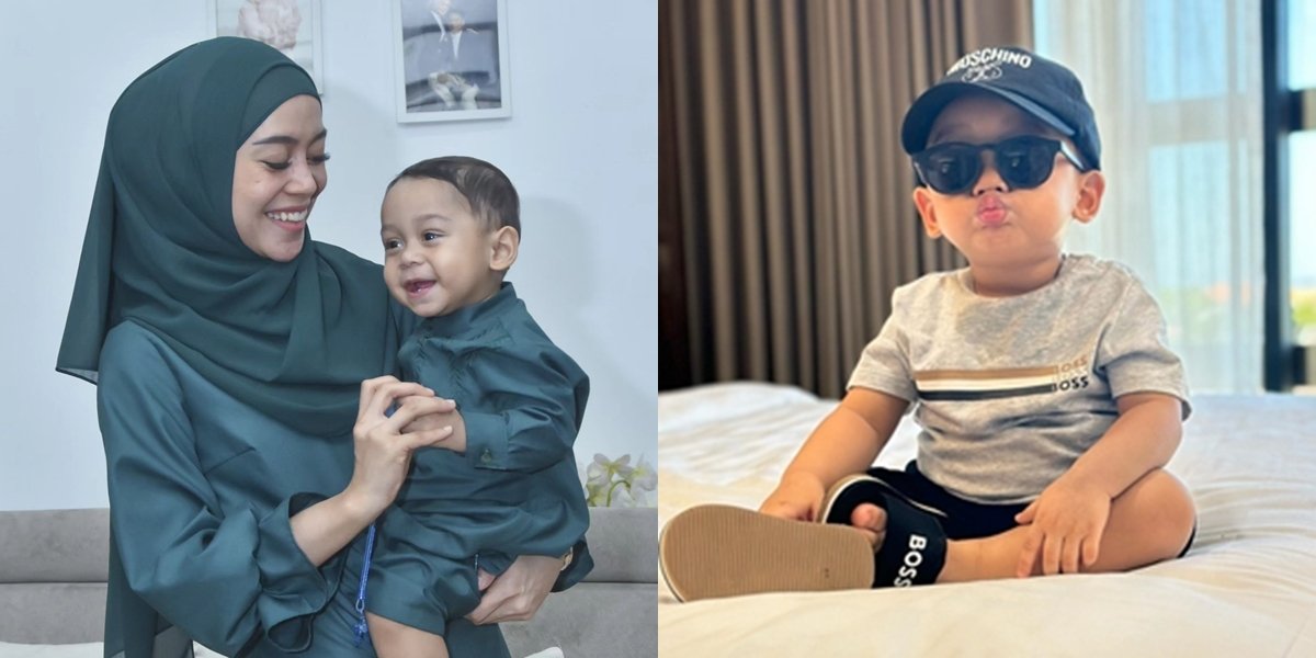 8 Portraits of Fatih, Lesti Kejora's Son, who is becoming more cheerful and is said to resemble a parrot, can't stay still - His parents are often exhausted