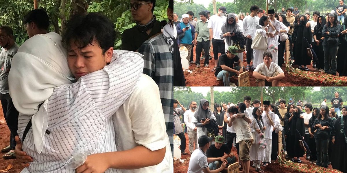 8 Photos of Fatih Unru, Yayu Unru's Son at the Funeral of the Late Father, Unable to Hold Back Tears