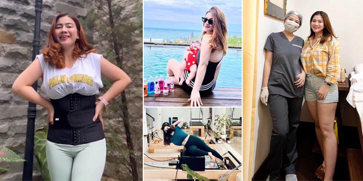 8 Portraits of Felicya Angelista Going on a Diet Program and Getting Slimmer After Giving Birth to Her First Child