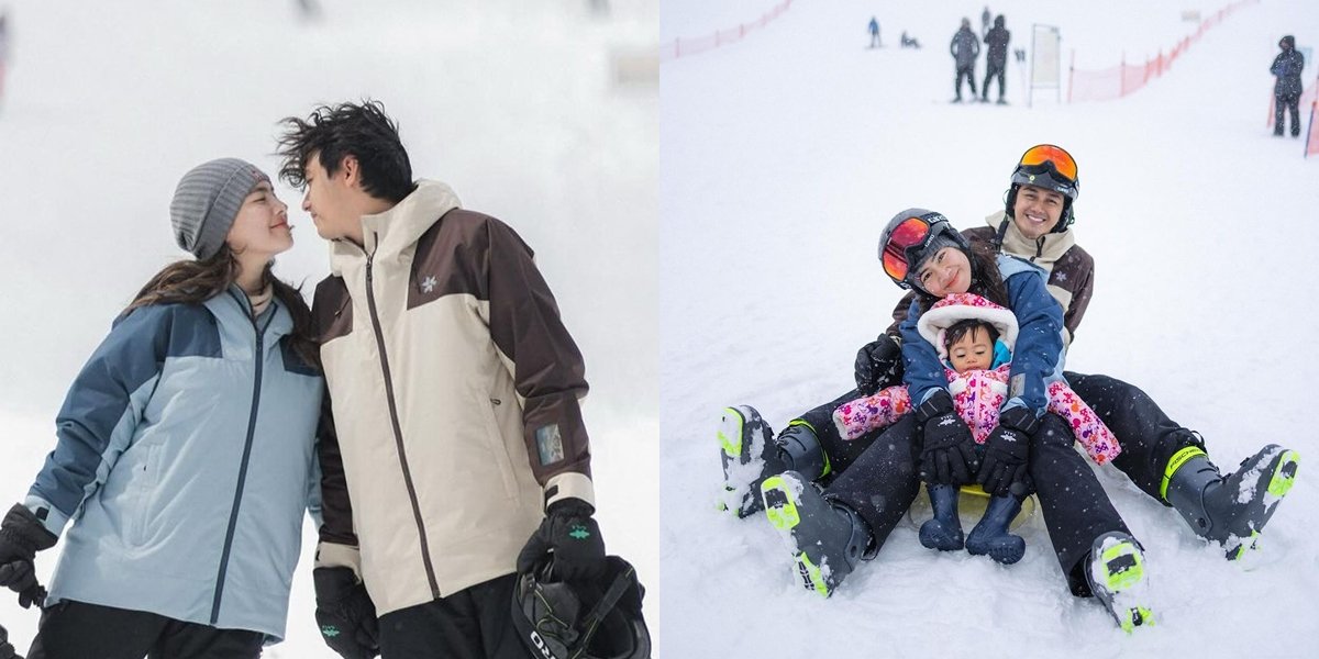 8 Pictures of Felicya Angelista Playing in the Snow with Her Husband and Child, Admitting Thumbs Up Until Numb - Still Managed to Be Affectionate