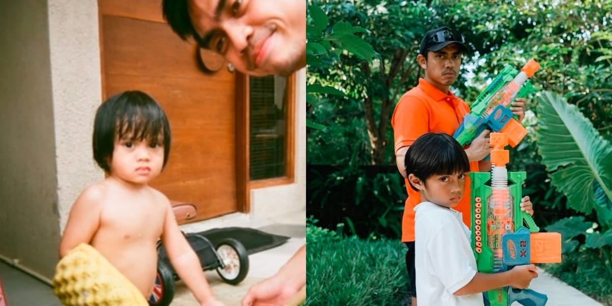 8 Handsome Portraits of Ayudia Bing Slamet's 7-Year-Old Son, Already Able to Teach His Father English