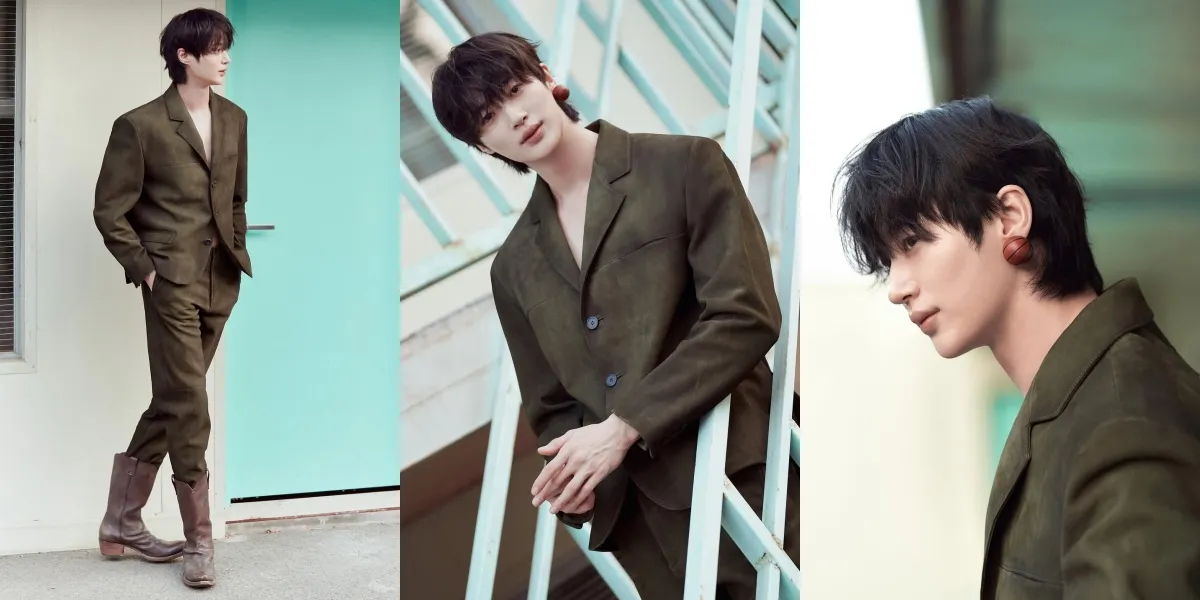 8 Handsome Photos of Byeon Woo Seok at the Prada SS26 Fashion Show, Making a Statement with Basketball Earrings