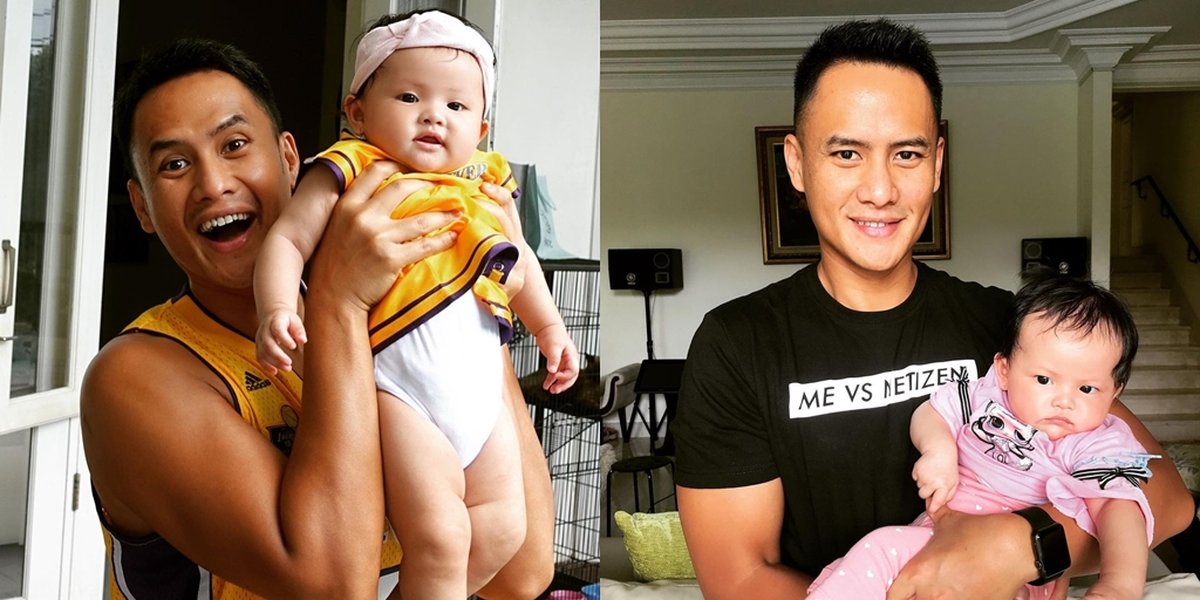 8 Handsome Portraits of Choki Sitohang While Taking Care of Rebekah, Netizens Call Him a Loving Hot Daddy to His Daughter