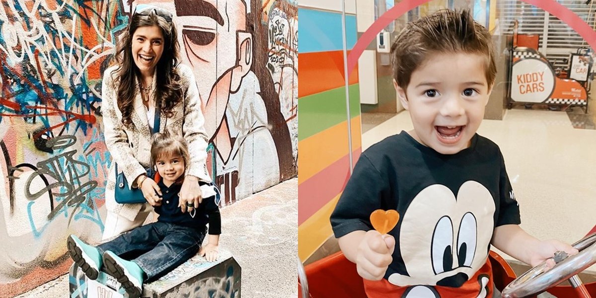 8 Handsome Portraits of Zenecka, Carissa Putri's Second Child, Almost a Year Living in Australia Due to the Pandemic, Becoming More Western After Getting a Haircut