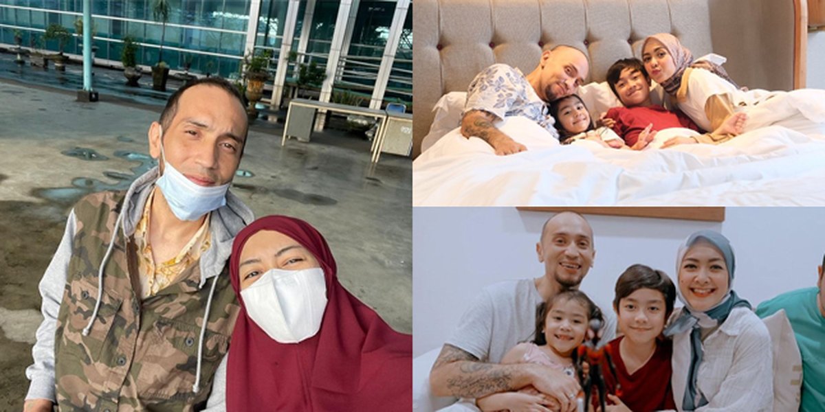 8 Portraits of Gary Iskak Finally Reunited with Family After Severe Illness, Showing a Happy Smile