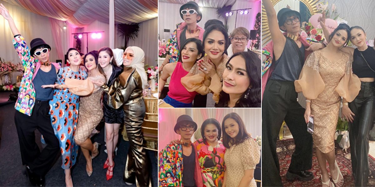 8 Portraits of Aming's Style at Krisdayanti's Birthday Party, No Longer Dressing as a Woman and Wearing Fake Breasts