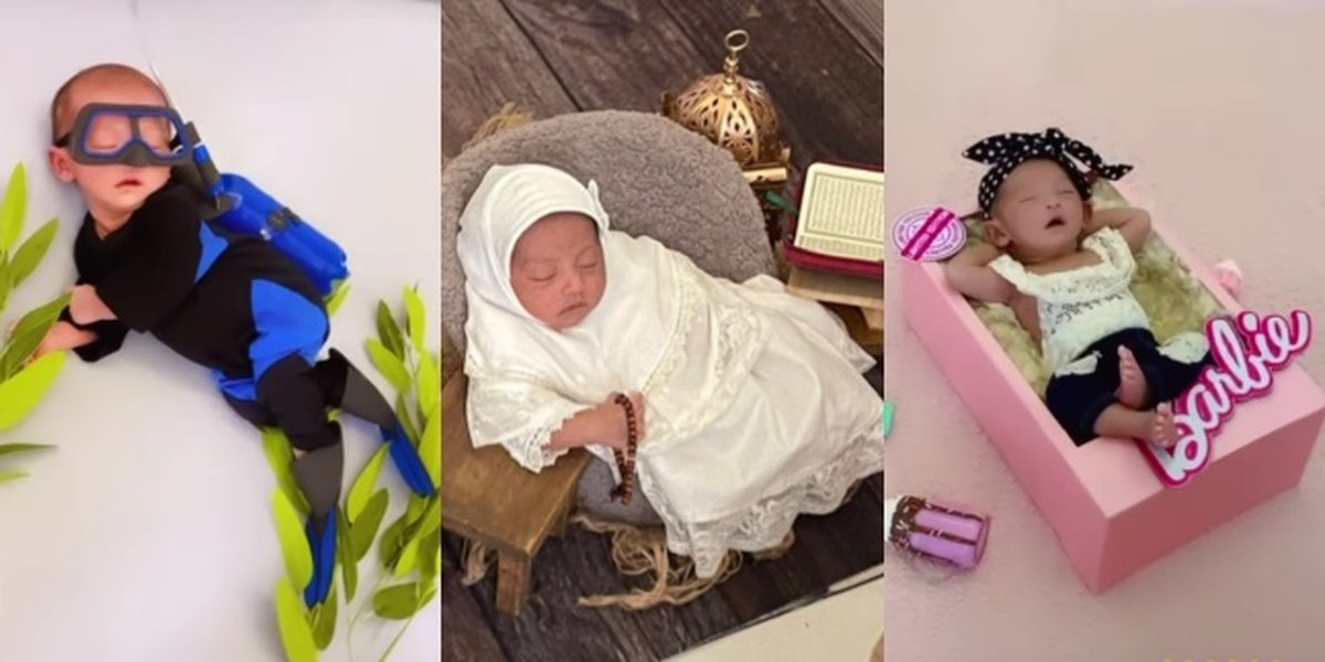 8 Adorable Photos of Baby Moana, Ria Ricis and Teuku Ryan's Newborn Photoshoot, Already Diving in the Sea - Joining the Religious Ceremony