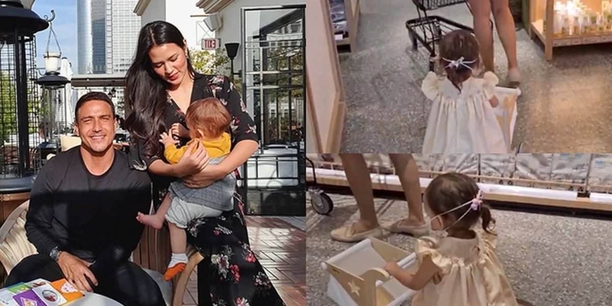 8 Adorable Photos of Zalina Accompanying Raisa Grocery Shopping, Bringing Her Own Trolley - Cute Appearance That Attracts Attention
