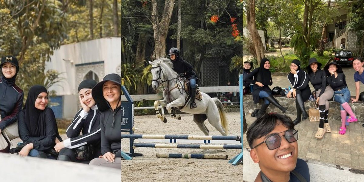 8 Photos of the Horse Riding Gang of Artists Shireen Sungkar to Nabila Syakieb, Still Beautiful Even with Sweaty and Without Make Up