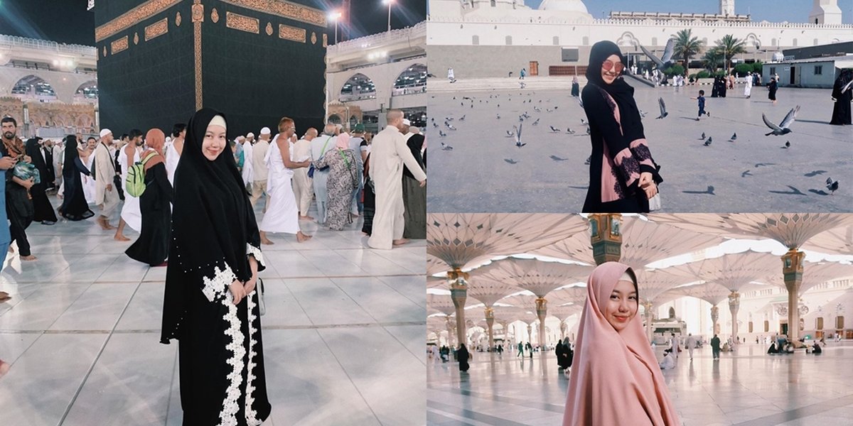 8 Portraits of Ghea Indrawari Umrah, Beautiful and Elegant Wearing Hijab