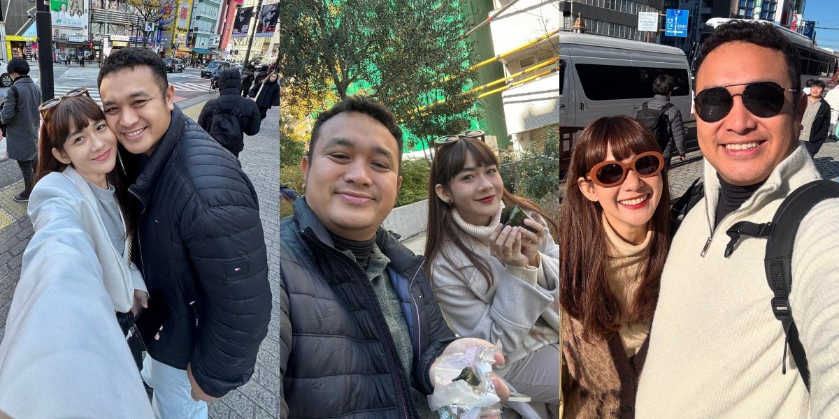 8 Photos of Gilang Dirga and Adiezty Fersa's Impromptu Vacation to Japan, Second Honeymoon Brings Happiness - Admits to Being Conflicted Leaving Their Child