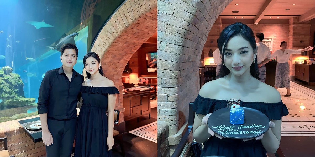 8 Photos of Glenca Chysara and Rendi John Celebrating Their 1st Wedding Anniversary, Luxurious Dinner in Bali - Wished for a Baby Soon