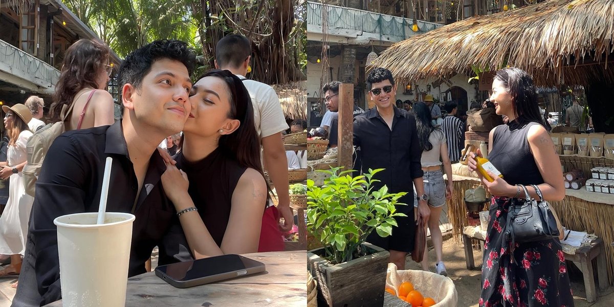 8 Photos of Glenca Chysara Vacationing in Bali with Rendi John, Praying to Have a Child Soon - Being Affectionate on the Beach
