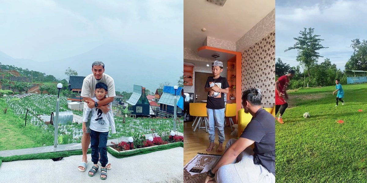 8 Photos of Gunawan Dwi Cahyo After Divorcing Okie Agustina, Spending Time with His Child from Football Practice - Guiding Prayer