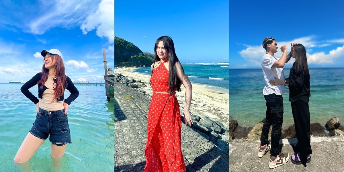 8 Happy Asmara Photos Who Really Loves to Vacation at the Beach, Latest Bucin Together with Gilga Sahid