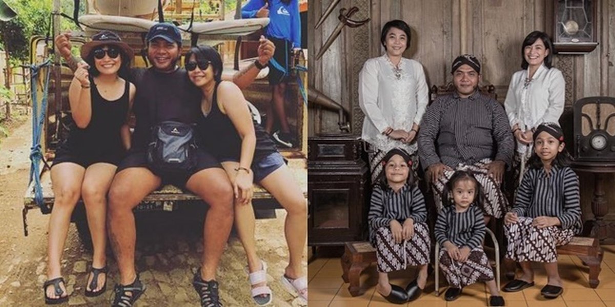 8 Portraits of Harmonious Erix Soekamti with 2 Wives and Children, a Relationship that Always Receives Praise from Netizens