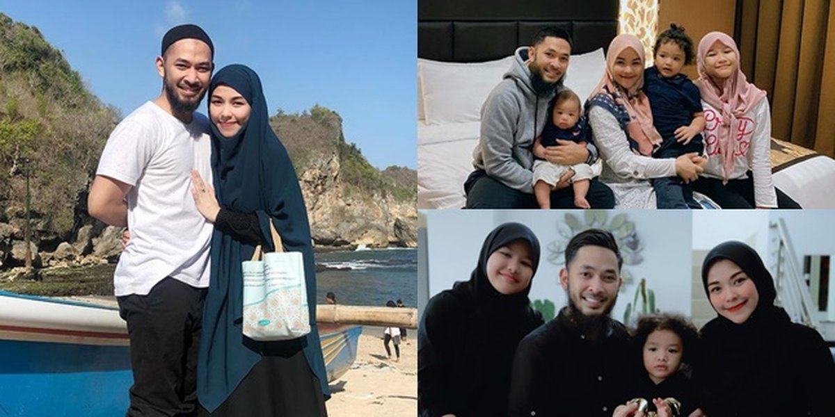 8 Portraits of Harmonious Uki ex NOAH and Metha Yunatria After Migration, Always Affectionate - Her Daughter Taught to Wear Hijab From Childhood