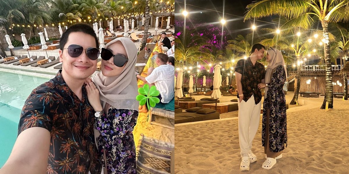 8 Photos of Henny Rahman and Alvin Faiz Vacationing in Bali, Speaking Up When Mentioned About Adding Children - Enjoying the Sunset