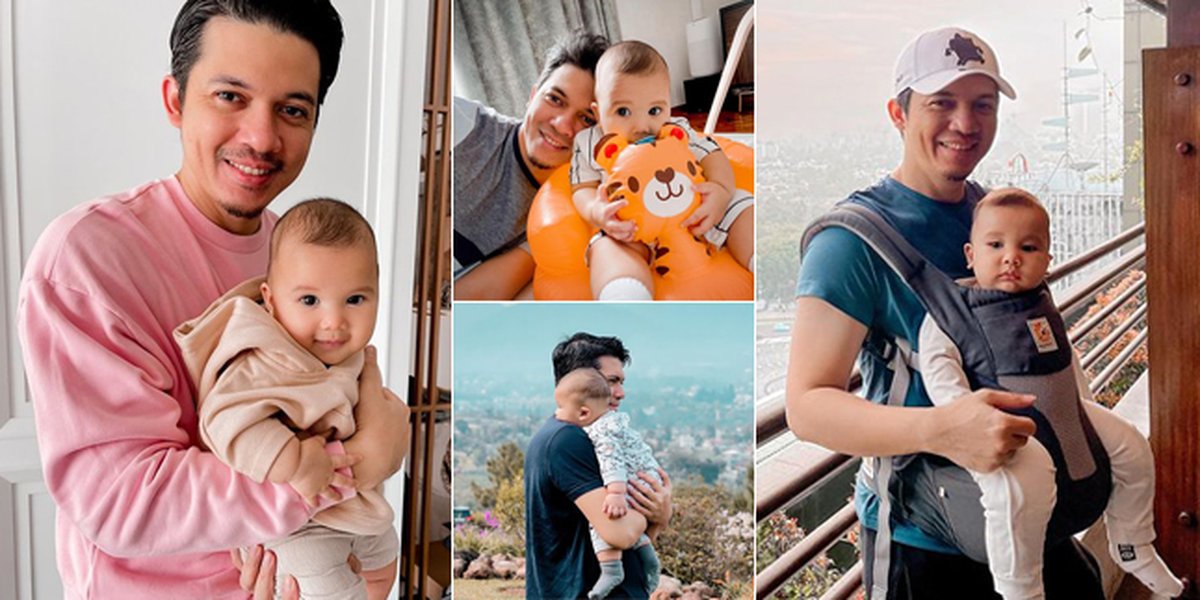 8 Handsome Hot Daddy Irwansyah Portraits When Babysitting Baby Ukkasya, Ideal Husband!