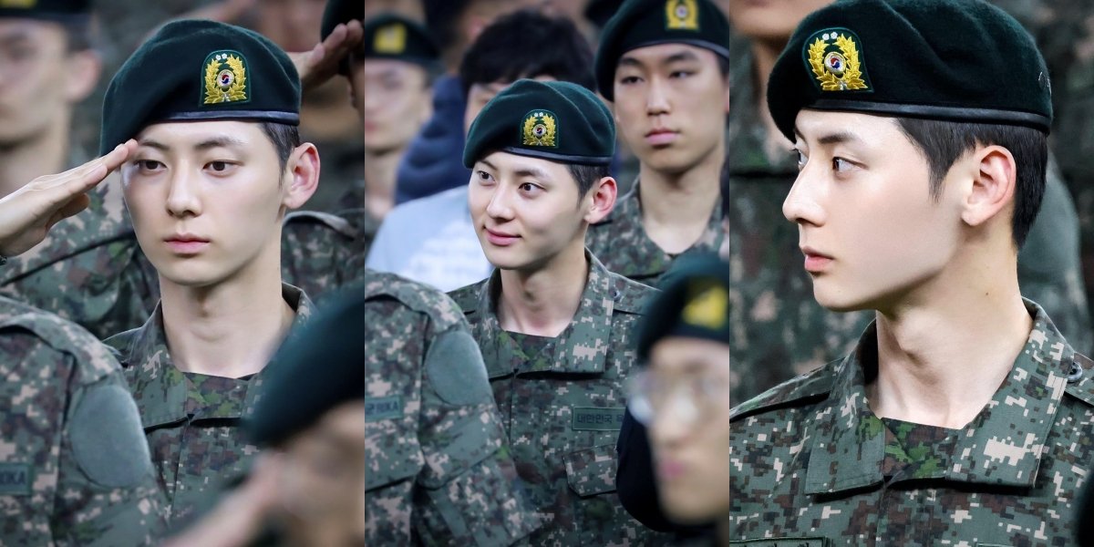 8 Portraits of Hwang Min Hyun in Military Uniform, Looking Handsome - Feels Like Filming a Drama