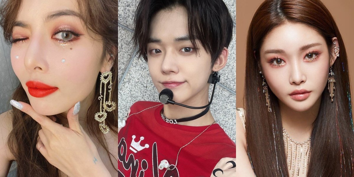 8 K-Pop Idol Portraits That Grab Attention with Glittery Eye Makeup - Perfect for Your Makeup Inspiration