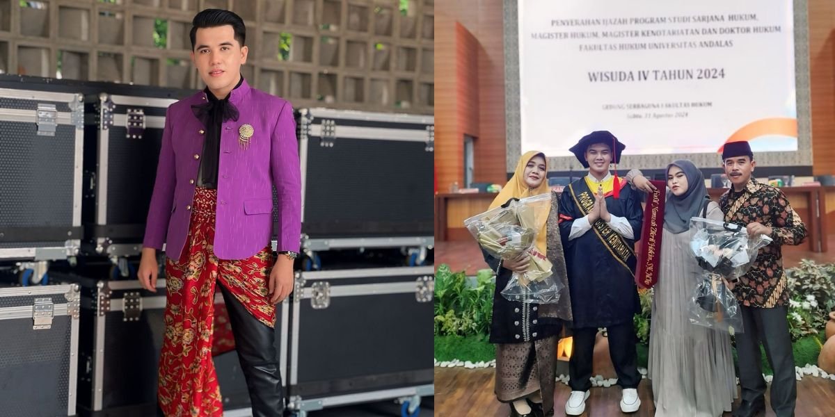 8 Portraits of Ilham Adik Iqhbal LIDA Master's Graduation, Successfully Graduated with Honors