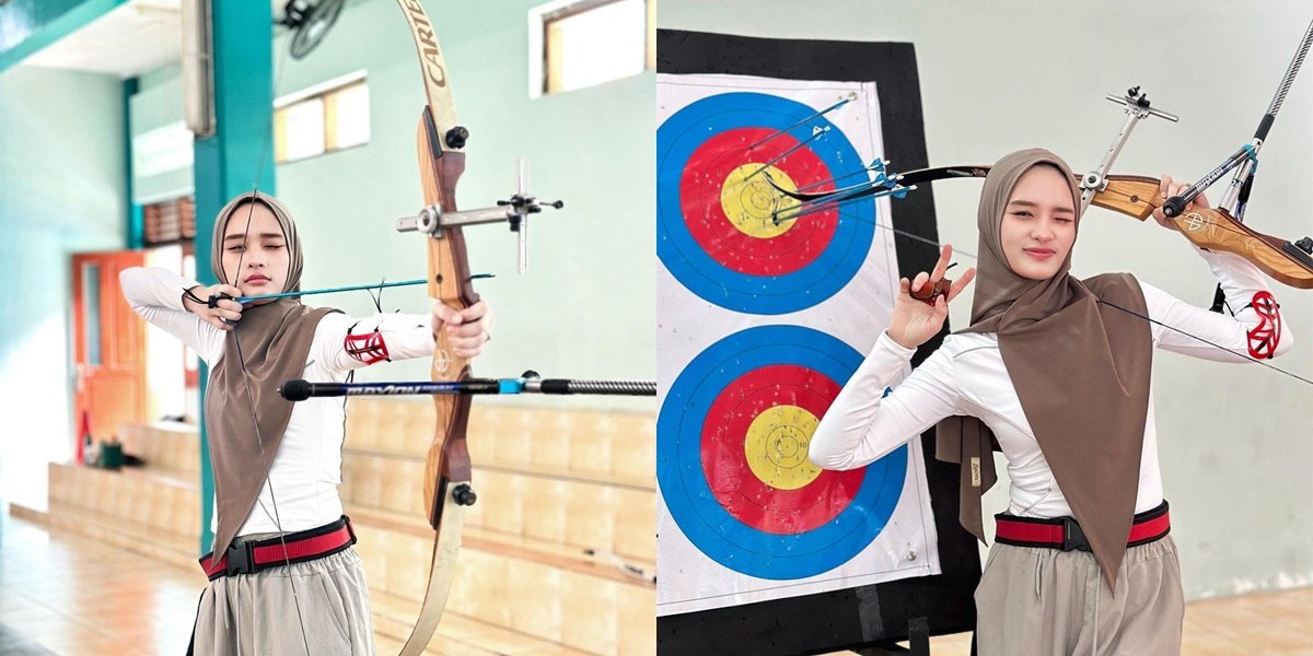 8 Photos of Inara Rusli Seriously Practicing Archery, Netizens: Are You Imagining Your Ex?