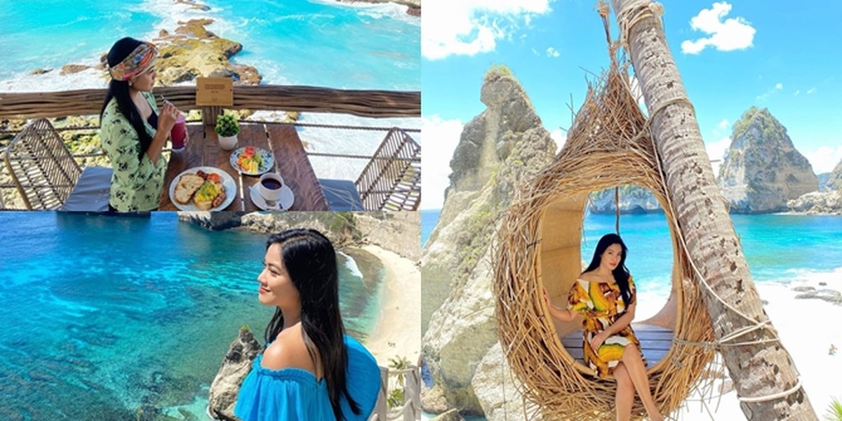 8 Beautiful Photos of Titi Kamal's Vacation in Nusa Penida, Enjoying the Blue Sea