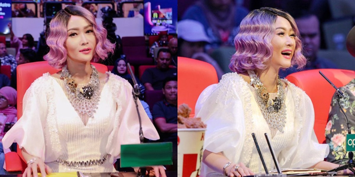 8 Portraits of Inul Daratista as a Judge in the Malaysian Comedy Competition, Beautiful and Enchanting