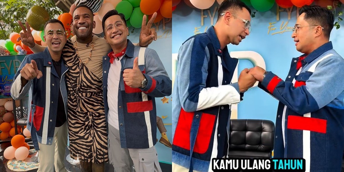 8 Portraits of Irfan Hakim's 49th Birthday, Receiving Gifts from Raffi Ahmad to the Dehakim Team Making Him Emotional