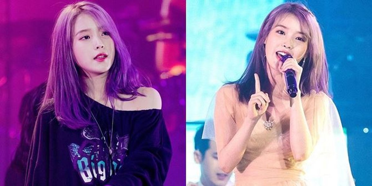 8 Portraits of IU Trying Purple Hair for the First Time, Looking Even More Beautiful Like a Flower