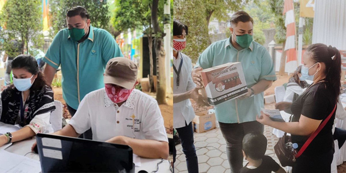 8 Portraits of Ivan Gunawan Holding Free Vaccines for 1000 Residents of Jakarta, Receives Many Praises