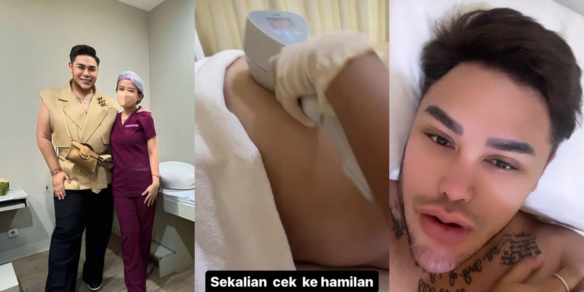 8 Photos of Ivan Gunawan Doing Tummy Tightening Treatment, Calls Himself Like a Pregnant Mother of Twins Having an Ultrasound