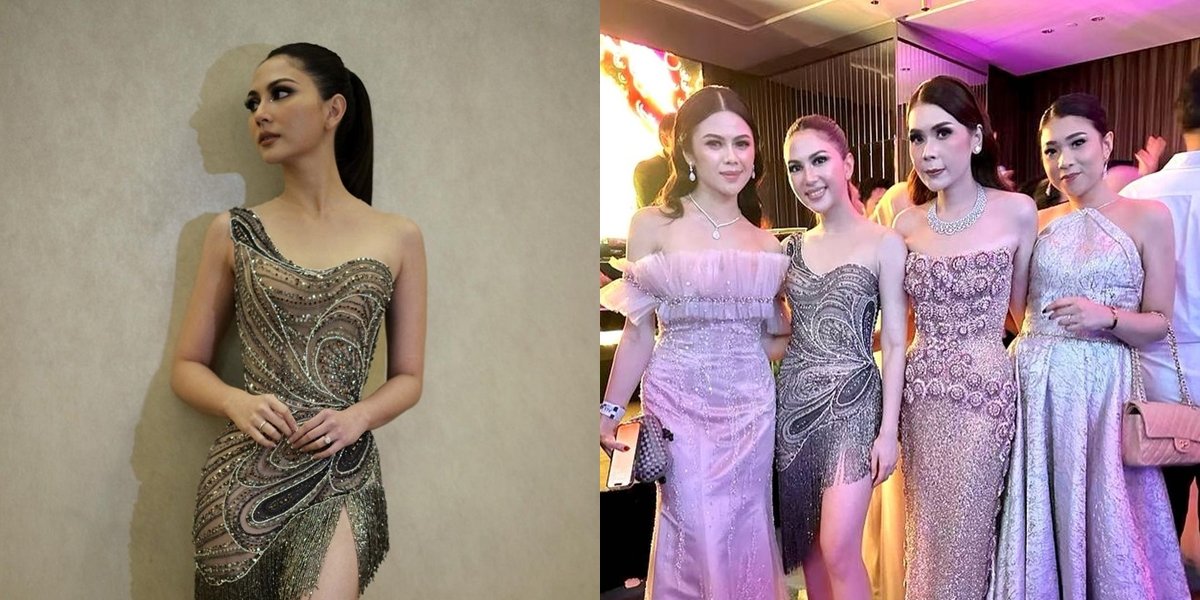 8 Photos of Jessica Mila at After Party, Beautiful in a Sparkling Strapless Dress by Hian Tjen - Her Smooth Thighs and Legs Clearly Exposed