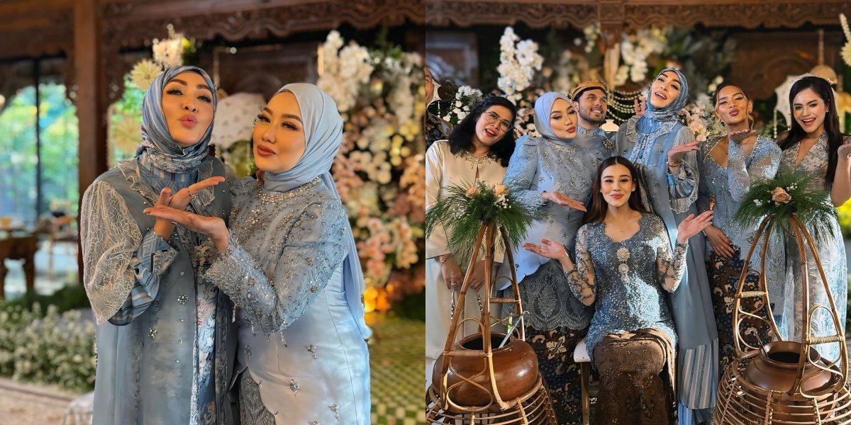 8 Portraits of Togetherness of Angelina Sondakh & Reza Artamevia at Aaliyah Massaid's Seven-Month Celebration