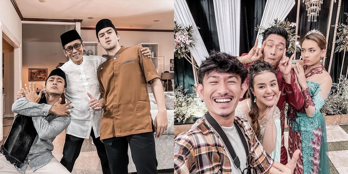 8 Photos of the Cast and Crew of the Soap Opera 'BIDADARI SURGAMU' on Set, Always Taking Funny Group Poses