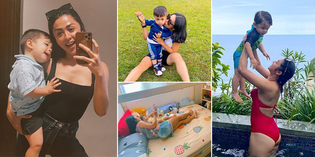 8 Cool Portraits of Selvi Kitty while Caring for her Handsome Son, Hot Mama!