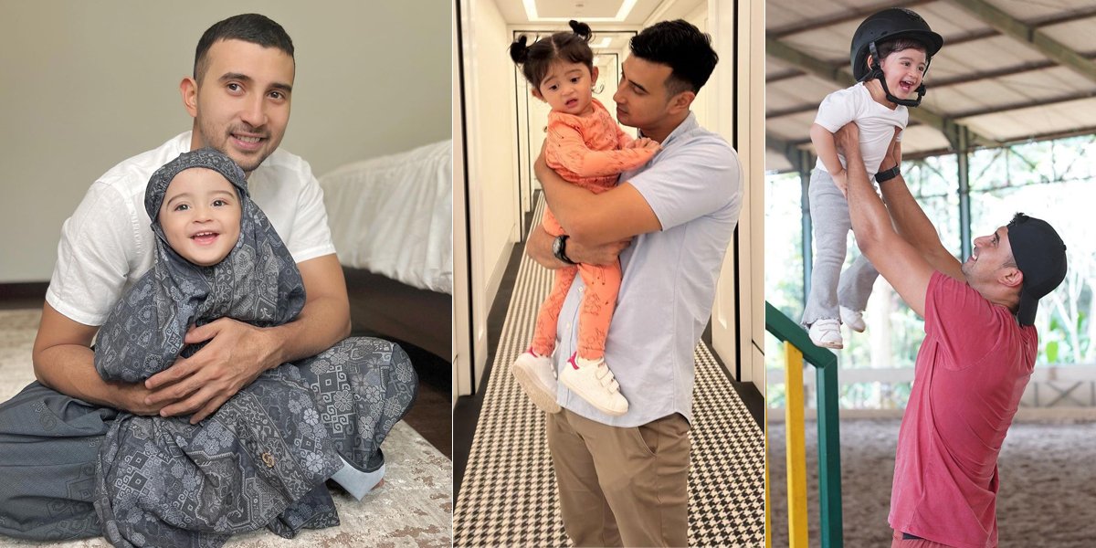 8 Portraits of Ali Syakieb and Baby Guzel's Closeness, Handsome Hot Daddy Taking Care of a Living Doll