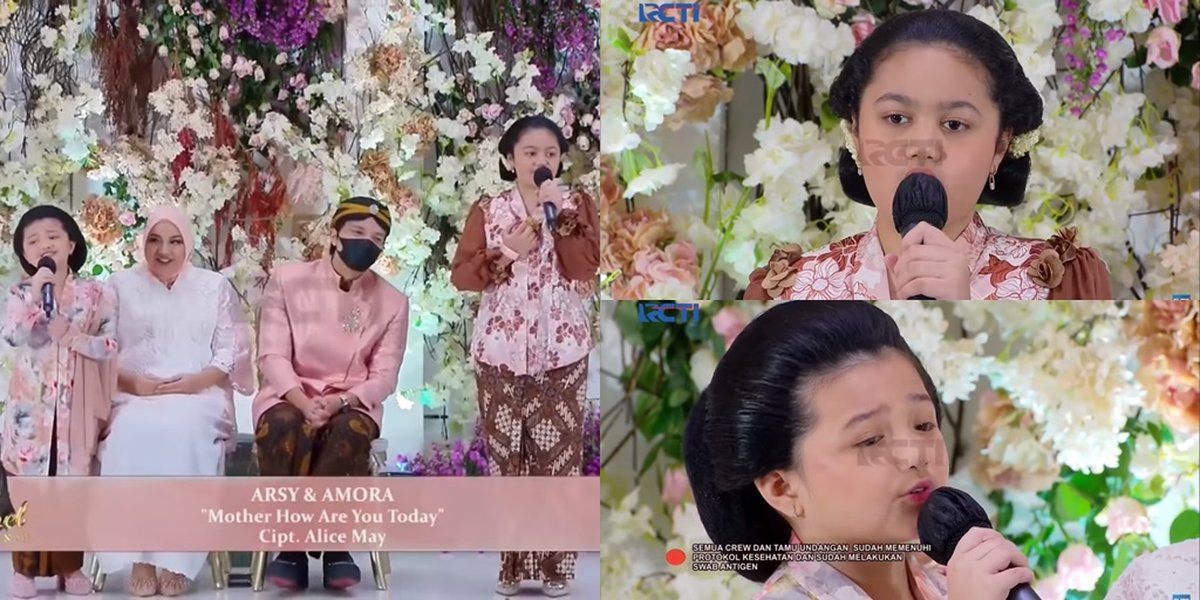 8 Photos of Arsy & Amora Singing Together at Aurel Hermansyah's 7-Month Event, Two Melodious Voices that Give Goosebumps