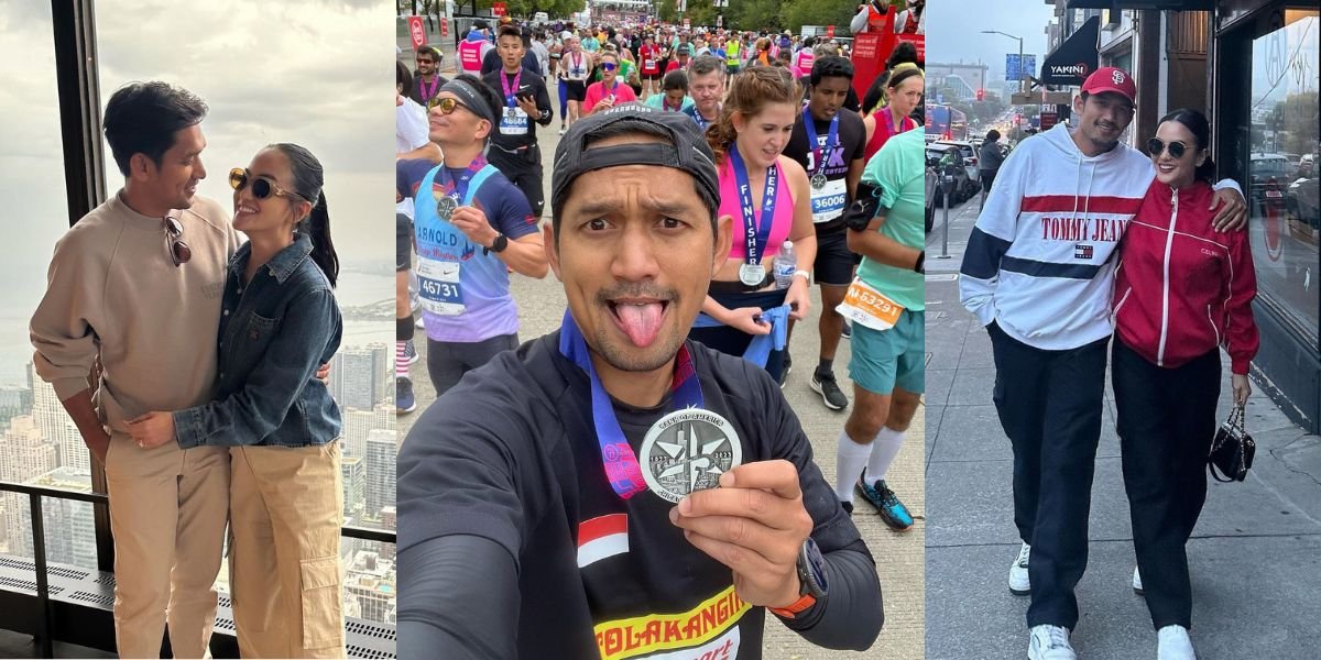 8 Portraits of Ibnu Jamil and Ririn Ekawati's Family, Accompanying Her Husband in a Marathon and Vacation in America!