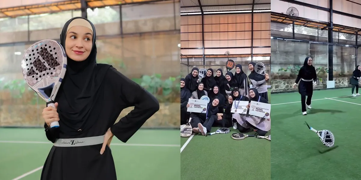 8 Photos of Shireen Sungkar's Fun at the Padel Fun Match with Friends, Even the Racket Got Dropped from Excitement