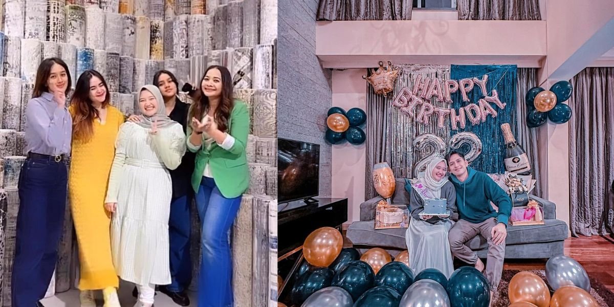 8 Portraits of Nabila LIDA's Fun Birthday Celebration with Her Husband and Friends