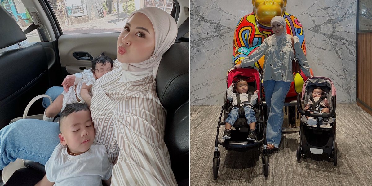 8 Portraits of Kesha Ratuliu Taking Care of Two Children, Mahmud Beautiful in Hijab and Very Stylish!